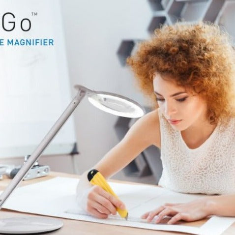 The Daylight Company Halo Go Rechargeable Magnifier Lamp