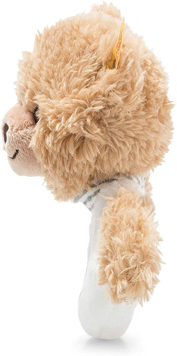 Steiff Baby Nursery Sleep Well Grey Teddy Bear Ring Grip Rattle Toy 12cm