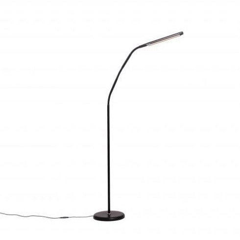 The Daylight Company Electra LED 3x Colour Temperature Black Floor Lamp With Anti-Glare & Dimmer Switch