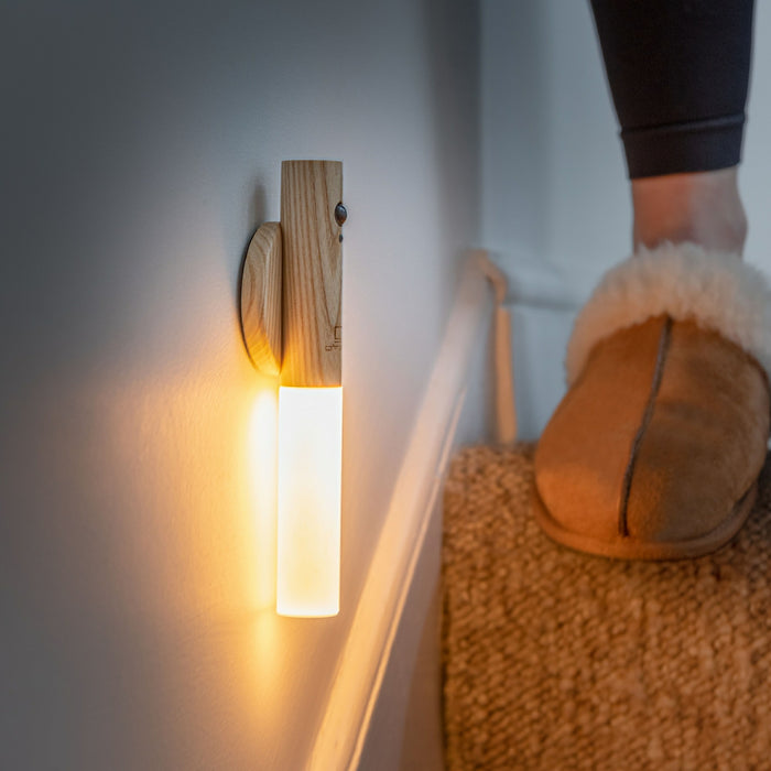 Gingko Natural Wood Rechargeable & Wireless LED Baton Light