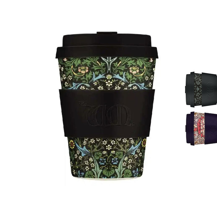 12oz 350ml Reusable Ecoffee Cup Eco-Friendly PLA William Morris Melamine Free Coffee Cup