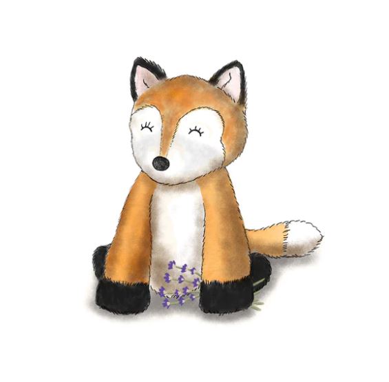 Warmies Red Fox 13" Microwavable Soft Comforting Toy Wheat Filled With Lavender Scent