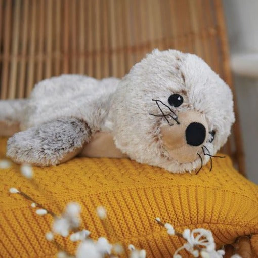Warmies Seal Pup 13" Microwavable Soft Comforting Toy Wheat Filled With Lavender Scent