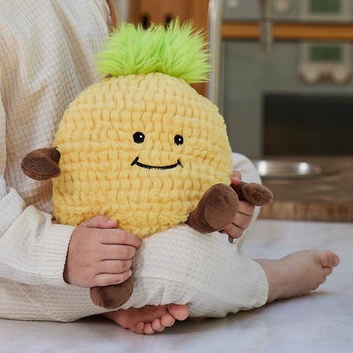 Warmies Pineapple 13" Microwavable Soft Comforting Toy Wheat Filled With Lavender Scent