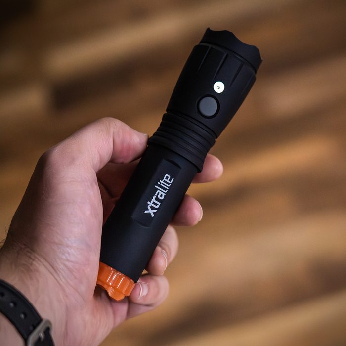 Xtralite NiteSafe LED Rechargeable Torch With Orange Night Light & Power Failure Light