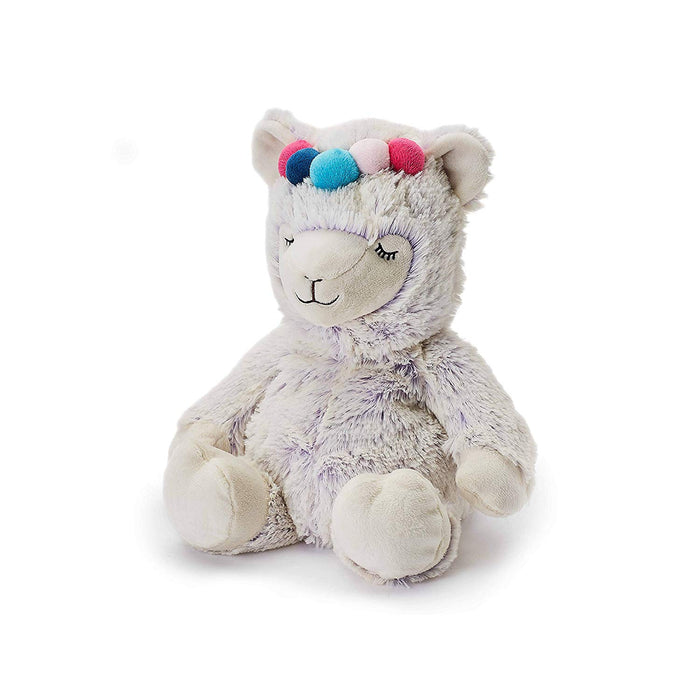 Warmies White Llama 13" Microwavable Soft Comforting Toy Wheat Filled With Lavender Scent
