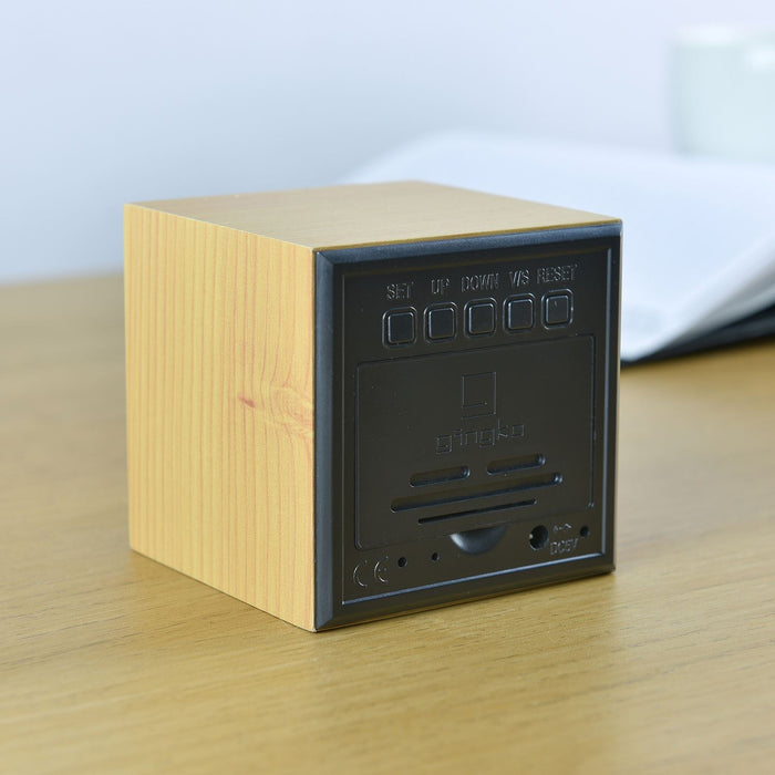 Gingko LED Cube Alarm Clock With Sound Activation