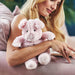 Blonde Woman Holding Pink pig Microwaveable Toy 