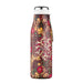 Ecoffee William Morris seaweed vacuum flask drinks bottle with silver lid and white strap.