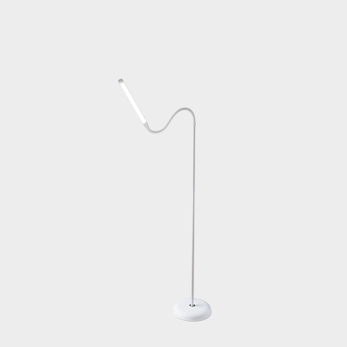 The Daylight Company White Flexible Daylight LED Uno Floor Lamp