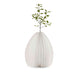 Gingko LED Smart Vase Open With Leafy Sprig Inside Against A White Background