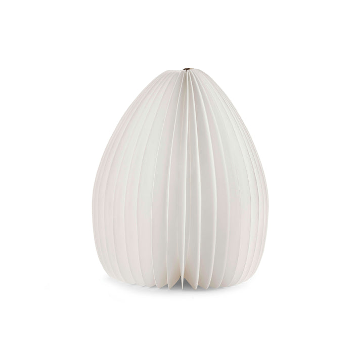 Gingko Bamboo Wood And Tyvek Waterproof Paper Vase Set Against A White Background