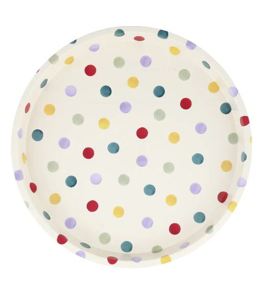 Emma Bridgewater Polka Dot Round Tin Tray 30cm