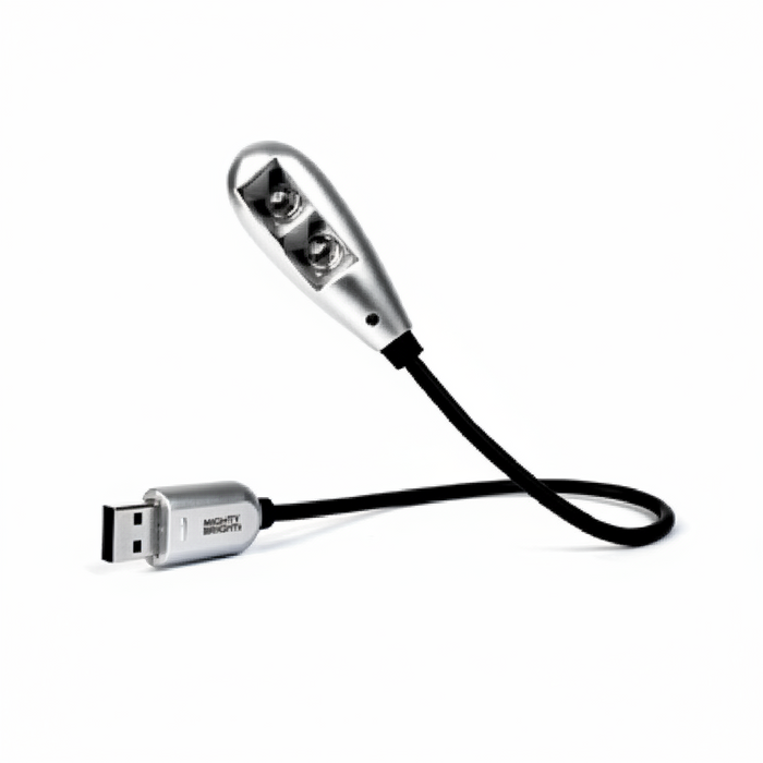 USB light with flexible neck on a white background