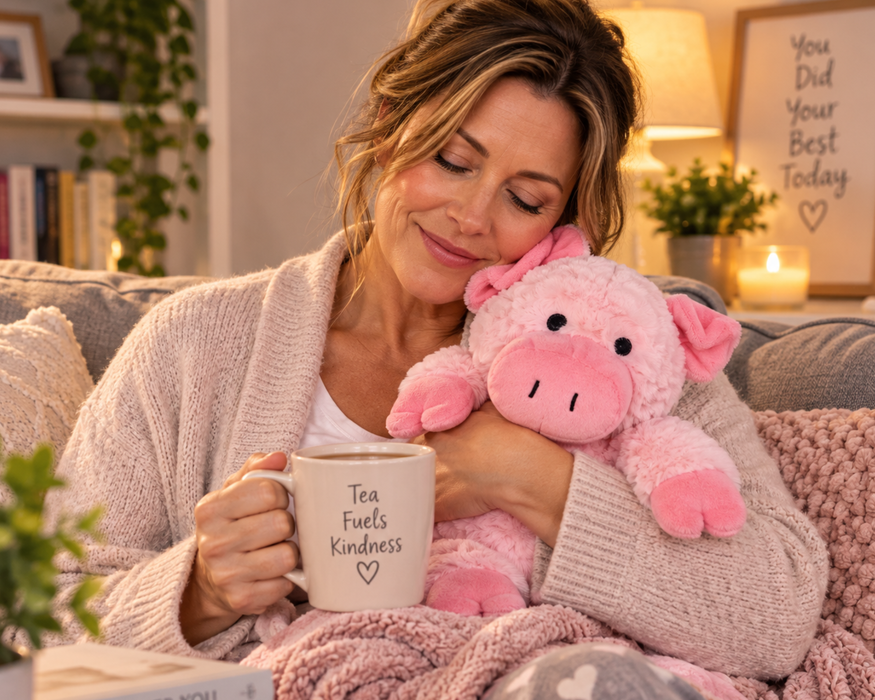 Beddy Buddies Pig Microwaveable Flaxseed Heat Pack Soft Toy