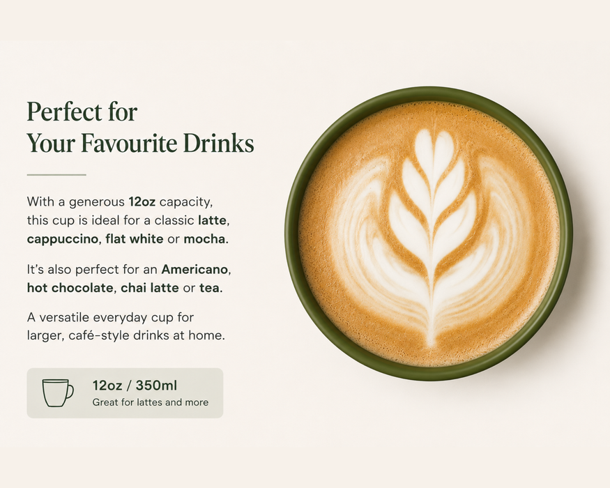 Ecoffee Cup Reusable Plant-Based Coffee Cup 12oz