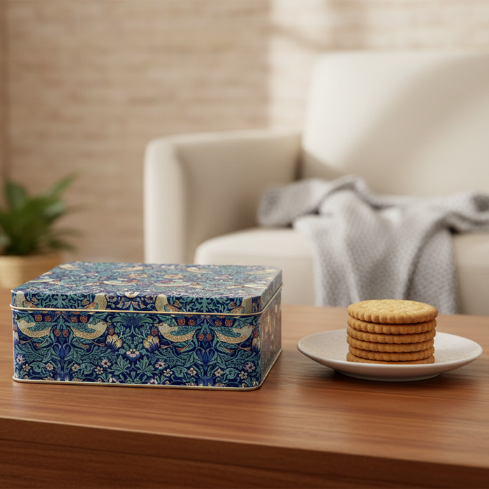 Arts & Crafts Strawberry Thief Storage Tin