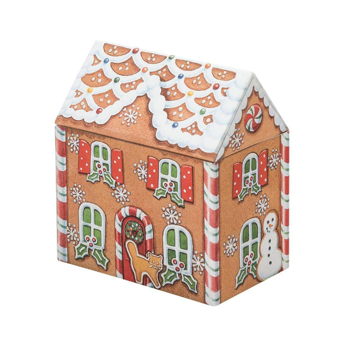 Gingerbread House Shaped Storage Tin