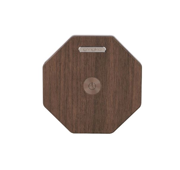 Gingko Natural Wood Twist Hexagon LED Desk Lamp