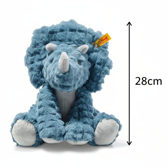 Steiff Dixi Triceratops Dinosaur Plush Soft Toy 28cm