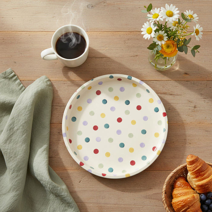 Emma Bridgewater Polka Dot Round Tin Tray 30cm
