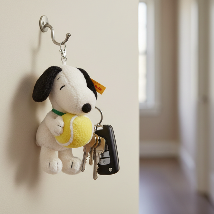 Steiff Snoopy Tennis ball Pendant Accessory 15cm