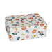 Buy Now Emma Bridgewater Poppies Floral Rectangular Tin In Cream With Red, Orange, Green, Blue and Yellow Flowers On A White Background