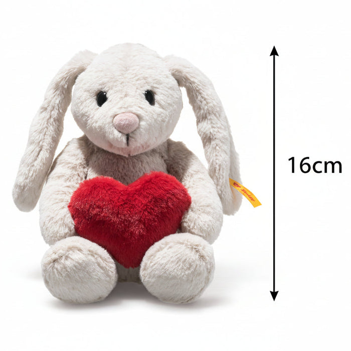 Steiff Hoppie Love Heart Grey Soft Toy 16cm