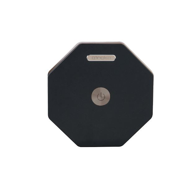 Gingko Natural Wood Twist Hexagon LED Desk Lamp