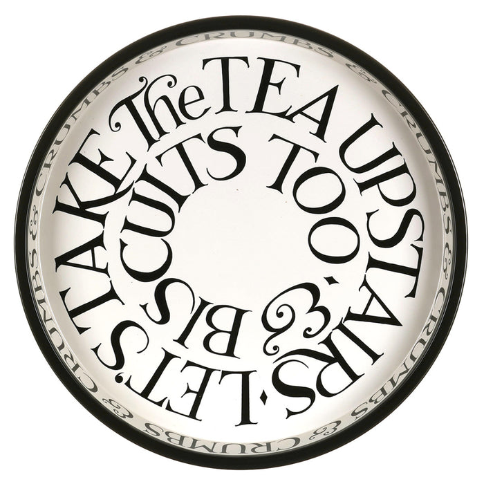 Emma Bridgewater Black Toast Round Tin Tray 28cm