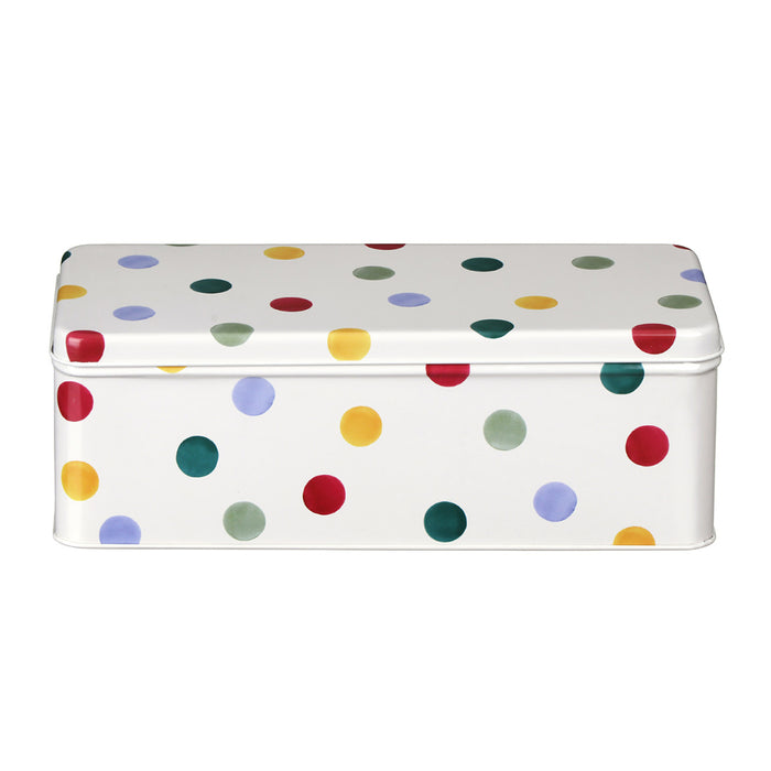 Emma Bridgewater Cream Polka Dot Long Rectangular Storage Tin