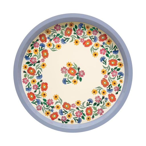 Buy Now Emma Bridgewater Poppies Serving tray With Floral Design & Blue Trim 30cm.