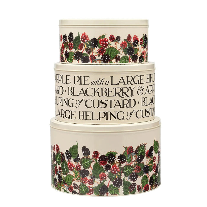 Emma Bridgewater Blackberries Set Of Three Cake Tins