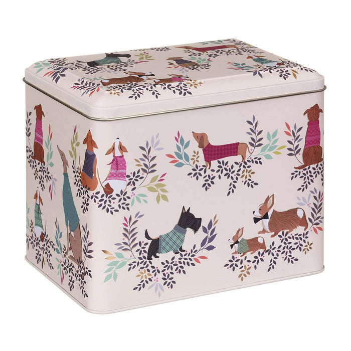 Sara Miller Dapper Dogs XL Caddy Storage Tin