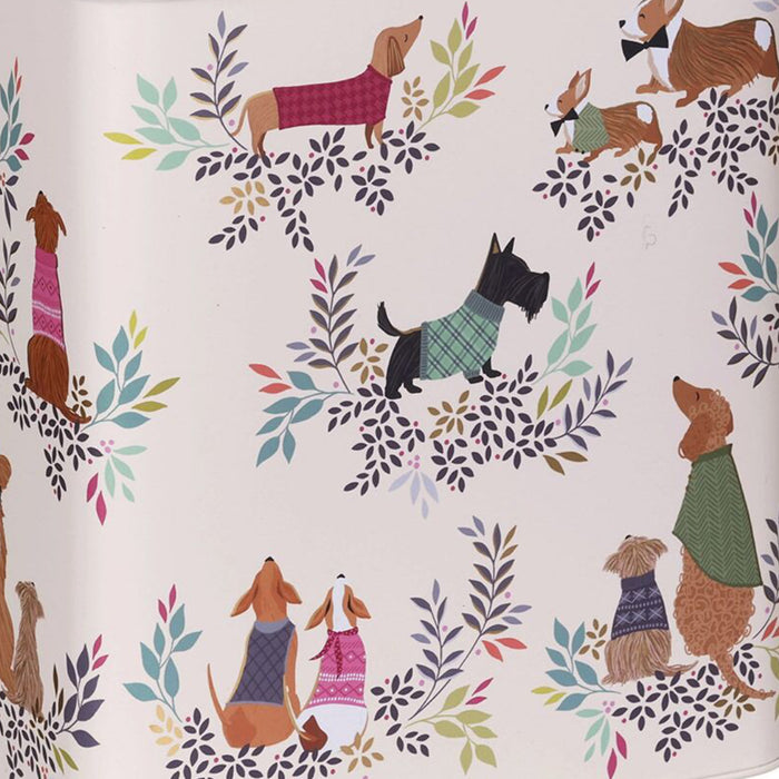 Sara Miller Dapper Dogs Tall Storage Tin