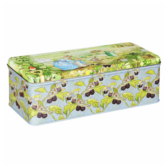 Beatrix Potter Peter Rabbit Long Rectangular Tin Kitchen Storage Container