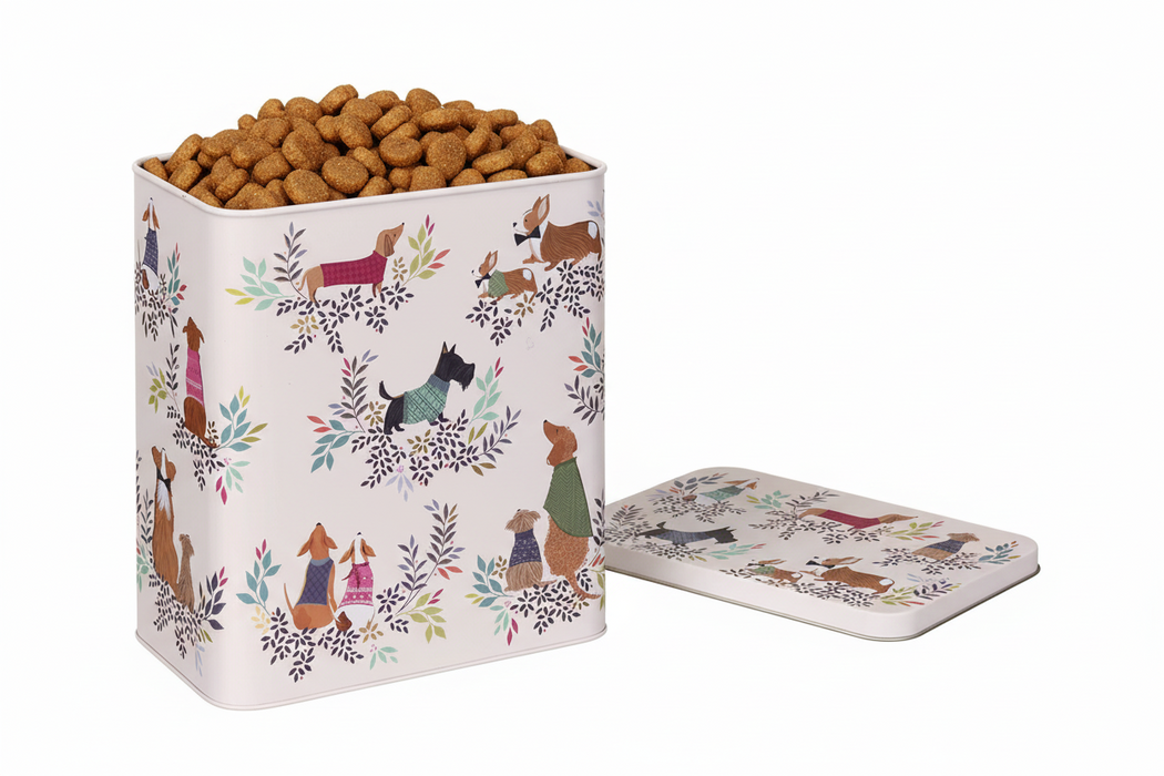Sara Miller Dapper Dogs Tall Storage Tin