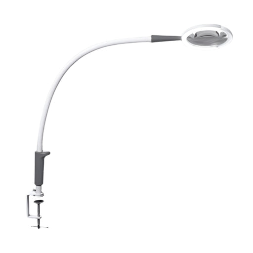 Flexi arm lamp with clamp on a dark background