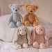 Image showing four of the 'my first steiff' collection. Two are bears and two are bunnies.   