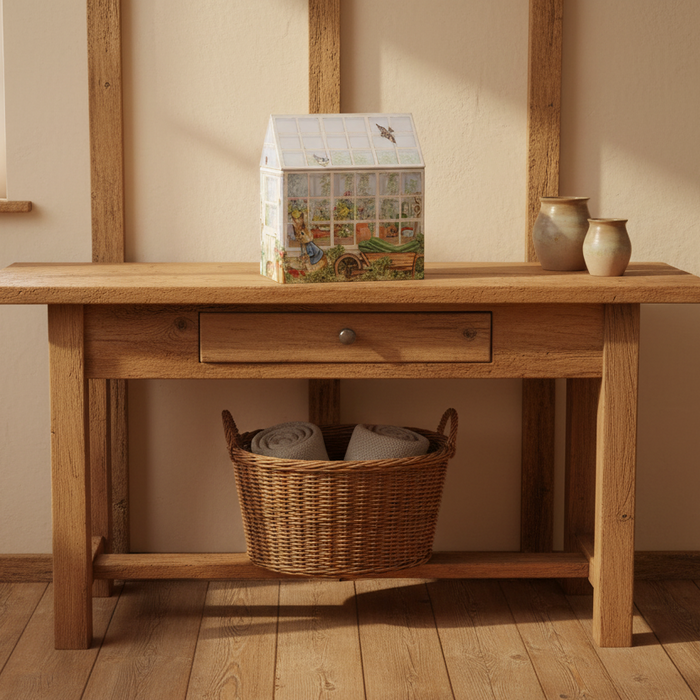 Peter Rabbit Greenhouse Storage Tin