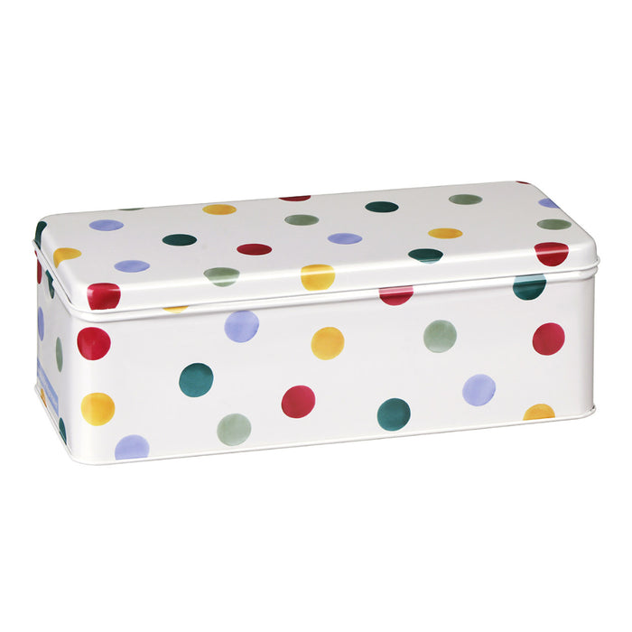 Emma Bridgewater Cream Polka Dot Long Rectangular Storage Tin