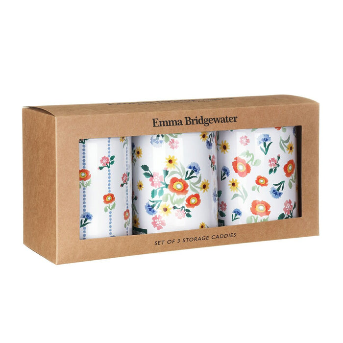 Emma Bridgewater Poppies Set Of 3 Caddies