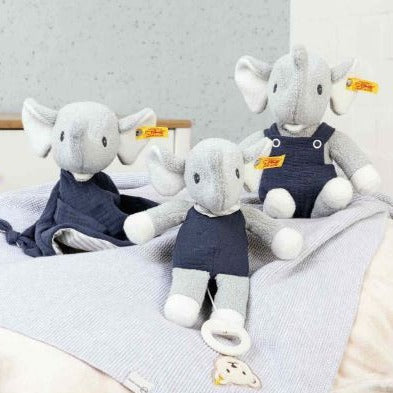 Steiff 100% Cotton Eliot Elephant Baby Soft Toy Comforter
