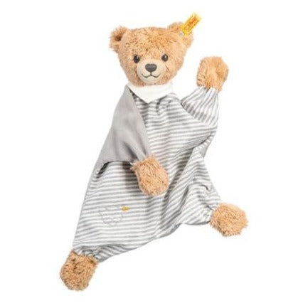 Steiff Sleep Well Teddy Bear Grey Baby Soft Toy Comforter