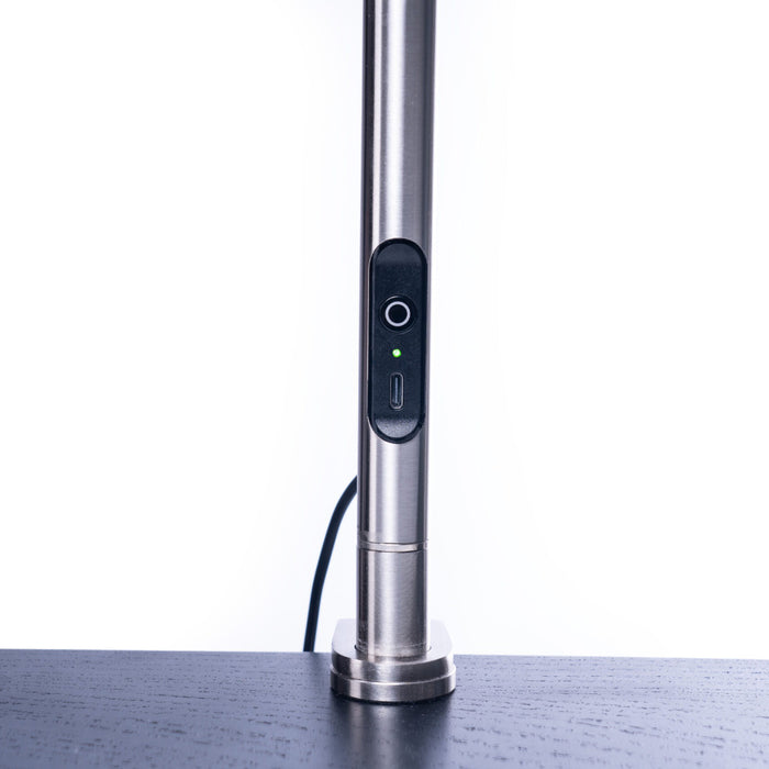 The Daylight Slimline 4 LED Brushed Steel Table Lamp