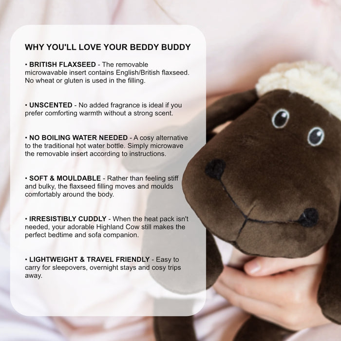 Beddy Buddies Sheep Microwaveable Flaxseed Heat Pack Soft Toy