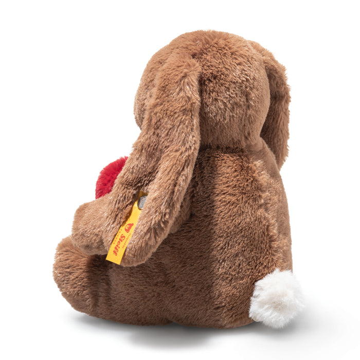 Steiff Hoppie Love Heart Brown Rabbit Soft Toy 16cm