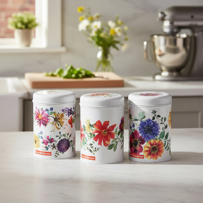 Emma Bridgewater Garden Flowers Set of Three Canisters