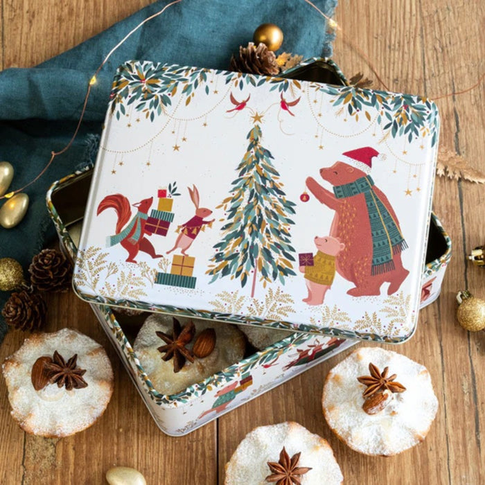 Sara Miller Woodland Bears Storage Tin