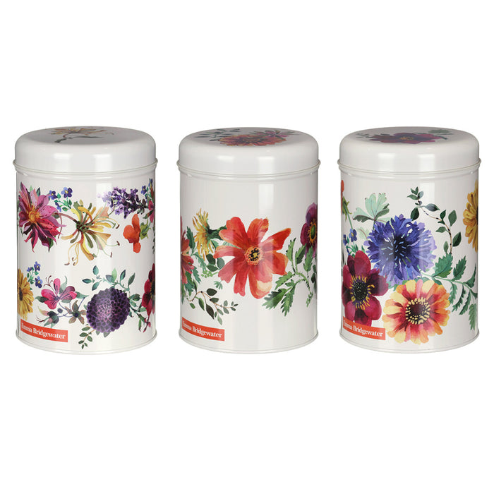 Emma Bridgewater Garden Flowers Set of Three Canisters
